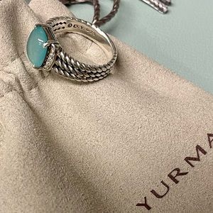 David Yurman Aqua Chalcedony Ring